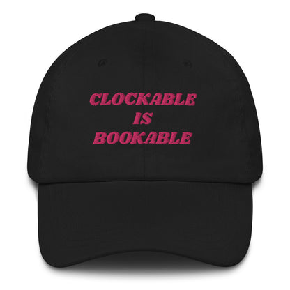 x CLOCKABLE IS BOOKABLE HAT x